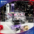 High Clear 5 Tier Acrylic Makeup Organizer with Crystal Knob